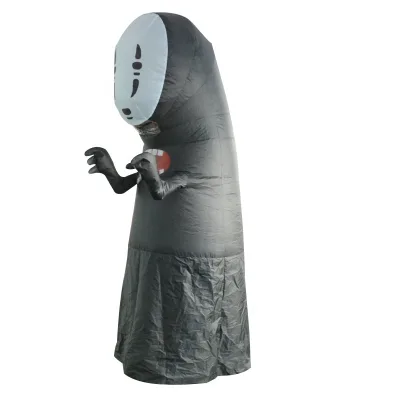 Scary Halloween Faceless Mascot Adult Unisex Spirited Away Costumes Party KTV Event Props Inflatable Suit 3-Year Warranty Custom