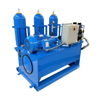 2025 HCIC 24V DC Double-Acting Hydraulic Power Unit with Quick Couplings Remote Control Compatibility for Hydraulic Cylinders
