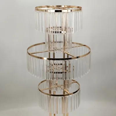 Decorative Low Price Best Wedding Aisle Flower Stands Candle Stand Flower Stand With Chandelier for Home