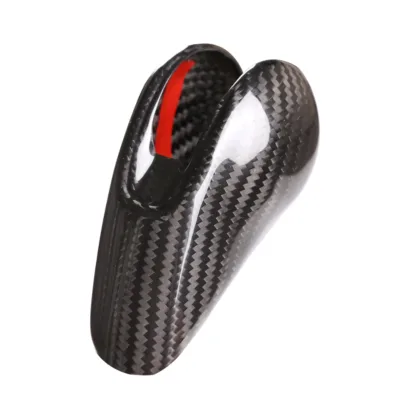 Carmon Hard Carbon Fiber Gear Shift Knob Cover for Ma Can Interior Accessories 2018