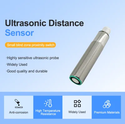 IP67 Waterproof Ultrasonic Distance Sensor Anti-interference Level Switch for Tank Water Level Detection Conveyor Counting