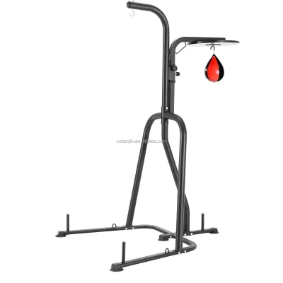 Dual Stations Boxing Stand Heavy Punch Bag Stand Gym Equipment
