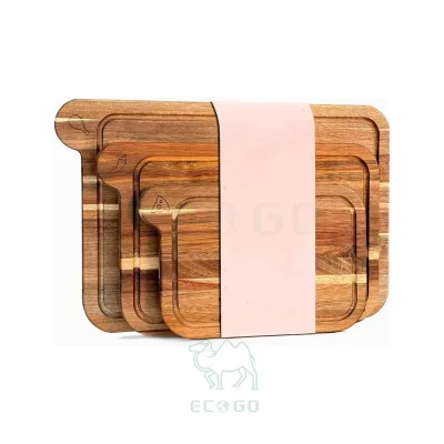 Manufacturer Non Toxic Cutting Boards Cutting Board Set Free of Mineral Oil Made of FSC Acacia Wood Cutting Boards for Kitchen