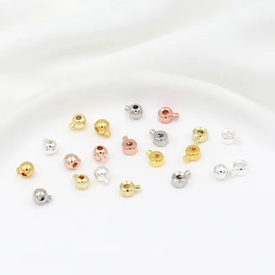 Crimp End Bead 304 Stainless Steel Positioning Stopper Spacer Locating Bead for Jewelry Making DIY Bracelet End Clip Clasp
