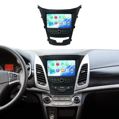 Foforfor 7" Screen for Ssangyong Actyon Korando 2014-2015 Android 14 GPS Navigation Car DVD Player with BT DVD Radio 4G Wifi Map