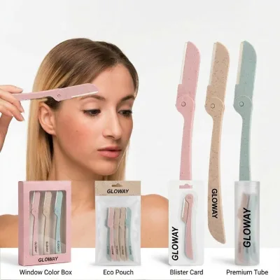Folding Eyebrow Blade Portable Stainless Steel Mesh Beginners Protective Shaving Precision Razor Eyebrow Trimmer