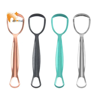 Double Head Stainless Steel Tongue Scraper for Cleaning and Disinfecting Oral Bacteria Oral Hygiene Personal Care