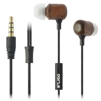 Dairle Bass Wood Wired Earphone High Stereo Dynamic In-ear Headset with Mic