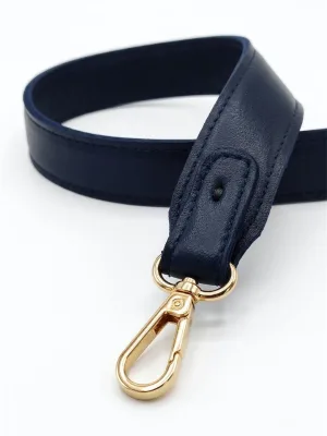 Leather Bag Strap Handles for Handbag Short Bag Strap Golden Buckle Replacement Bag Belt
