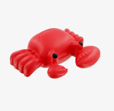 Printed Crab Stress Balls Calming Foam Squeeze Toy Beach Summer Vacation Promotional Giveaway Souvenir Playful