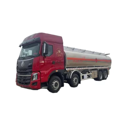 Dongfeng Liuqi 8*4 30.5CBM Oil Transporter Vehicle Factory Sales 400HP Fast 12 Speed New Diesel Fuel Tank Refueling Truck