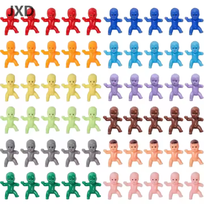 JUXINDA Mini Plastic Mardi Gras King Cake Baby Figurines Colorful Party Decorations for Cakes Cupcakes and Festivals
