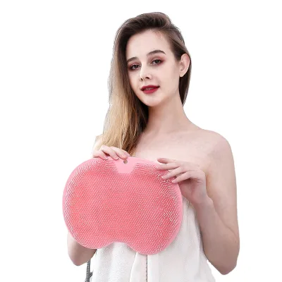 2025 New Wall Mounted Back Scrubber, Silicone Bath Massage Cushion Brush with Suction Cups,Shower Foot & Back Scrubber
