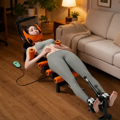 Adjustable Static Traction Electric Metal CE Certified 1-Year Warranty Vertebra Stretcher Household Equipment for Lumbar