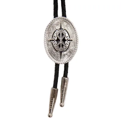 Wholesale Richgift Arrowhead Wolf Tibetan Mens Bow Ties Custom Color Durable Personalized Supplies Custom Bolo Tie with Clip