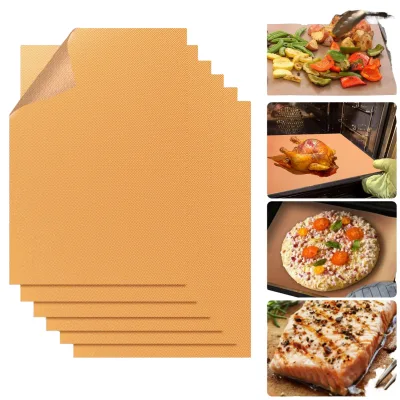Grill/Griddle/Cooking/Baking Mats/Gas Electric Grill/Barbecue Smoker[Black] Sheet Liner for Outdoor