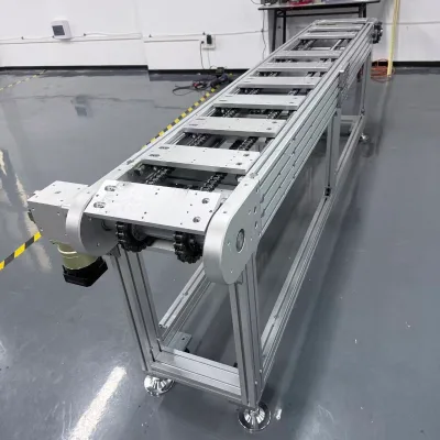 Chain Circulation Line Chain Conveyor Line with 19.05mm Precision Pitch and Design for Industrial Control Cabinet Assembly Line