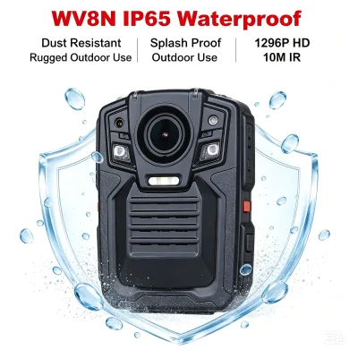 Pocket Size WV8N Body Worn Camera Hands Free Wearable Cam Tough Housing Continuous Video & Audio Recording