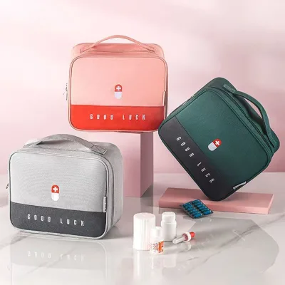 Customized Portable Cute Medical Bag for Travel Medicine Pill Storage Outdoor Emergency Kits Organizer First Aid Kit Bag