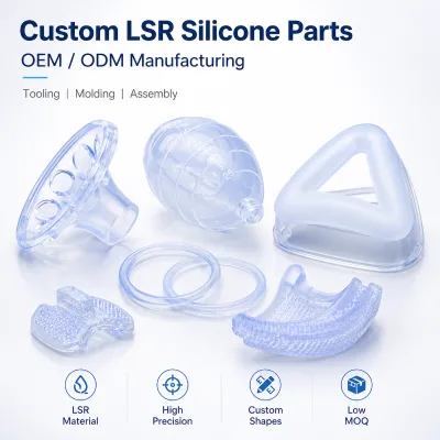 Medical Grade LSR Silicone Rubber Parts Manufacturer Custom Molded Seals Gaskets for Respiratory & Medical Device OEM