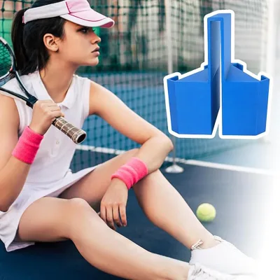 Tennis Camera Mount Dual-Perspective Phone & Action Camera Clip Holder for Net Fence Mount Tennis Practice & Coaching Tool