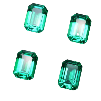 Gemstones Hydrothermal Emerald Beads Gram Price Jewelry Natural Lab Grown Emerald Stone