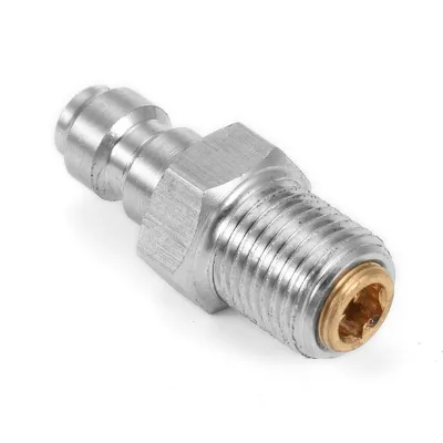 Paintball 8mm Quick Release Disconnect Coupler 1/8NPT Male Quick Disconnector with One-way Valve