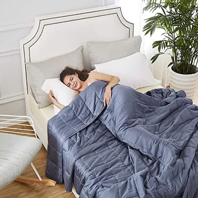 Premium Heavy Glass Beads Weighted Blanket for Adults with Autism Customizable Factory Supply for Home Bedding Use