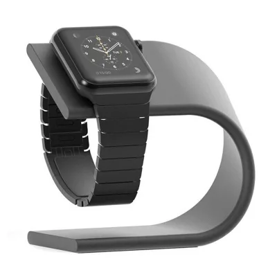 Aluminum Alloy Charging Stand Dock Station for Apple Watch Iwatch Series 1 to 8 38-49mm Cable Base Compatible with All Models