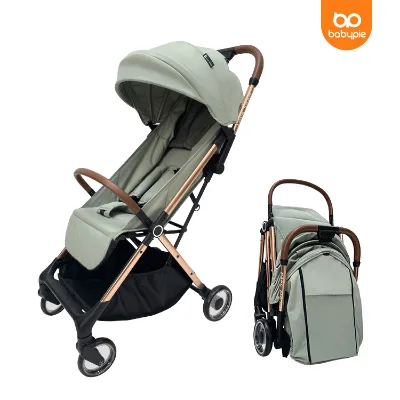 Foldable Umbrella Stroller One Hand Quick Fold Design with Storage Basket and Sunshade for Infants and Kids
