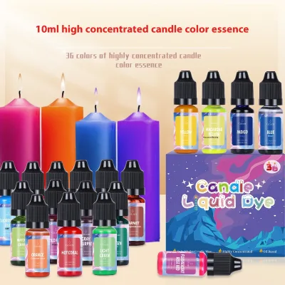 Handmade Bean Candle Coloring Agent 36 Color Liquid Pigment for DIY Soap Scented Candle Making Factory Price Fragrance Accessory