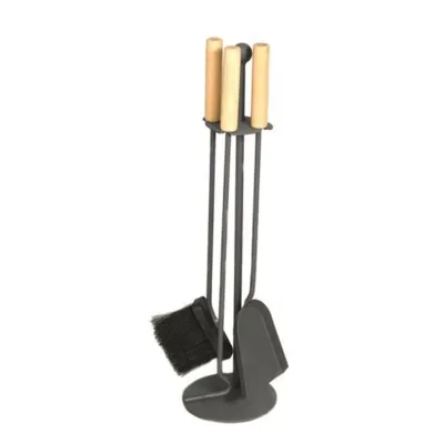 Custom Fireplace Tools Set 5 Pieces Fireside Accessories Large Fire Place Tool Set Outdoor Holder Fire Kit Stand