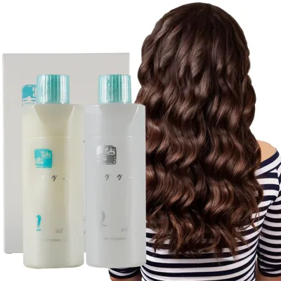 Wholesale Custom Cold Wave Perm Solution Kit 400ml (2pc) for Salon/barbershop, Private Label Smooth Care Perm Cream