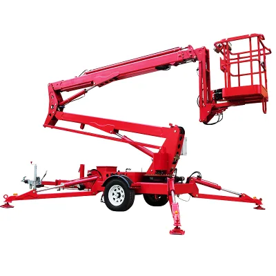 Hot Sale Self Propelled Boom Lift 14m Truck Towing Boom Lift 16m Man Lift