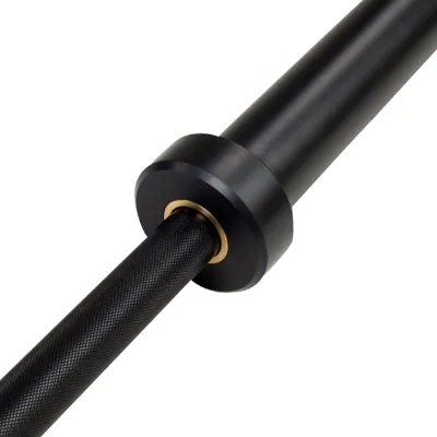 2022 New Chrome Powerlifting Barbel Weightlifting 20 kg 7Ft Black Chrome Bearing Barbell Bar