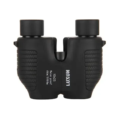 10x25 Folding High Powered Compact Binoculars for Adults Kids With Weak Light Night Vision Clear Binocular for Bird Watching