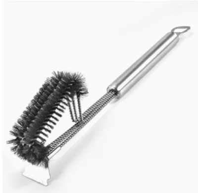 Stainless Steel Spring Wire BBQ Brush Grill Cleaning Wire Brush for BBQ Tools