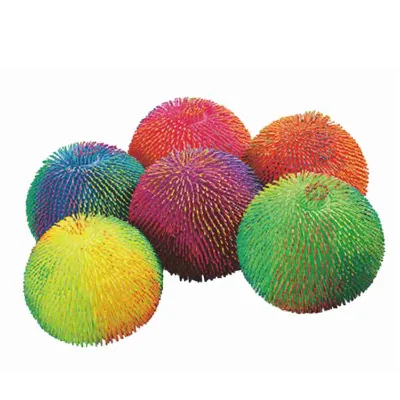 Free Sample Factory Selling Soft Play Ball Pit Bushy Ball with 5 Rings Stretchy Puffer Ball