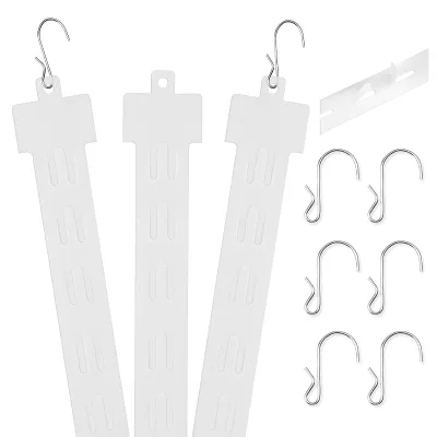 Plastic Display Strip With Metal Hook Supermarket Retail Snack Hanging Strip Convenience Store for Food Candy Small Goods