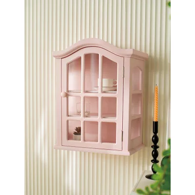 Nordic Decor Luxury pink Rustic Wooden Wall Storage Shelf Rack Floating Shelves Wall Mounted Display Small Wood Wall Shelf