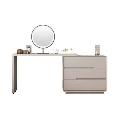 Modern Simple Bedroom Solid Wood Dresser Storage Cabinet Cosmetic Table