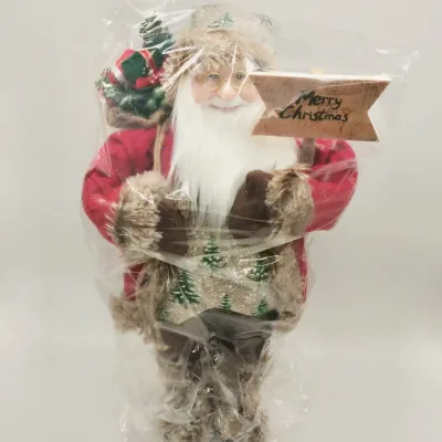 46cm Christmas Tree Ornament New Year 2025 Christmas Decorations Santa Claus Doll for Home Room Gifts