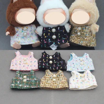 Cute 17CM PAPABASI for Cartoon Toy Bead Dress Plastic Doll Clothes 1:3 Scale Without Dolls and Shoes 14+