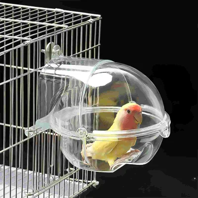 Parrot Cage Accessory Small Showering Container Basin Parakeet Bathing Tub Birds Bathtub Bird Bath Box