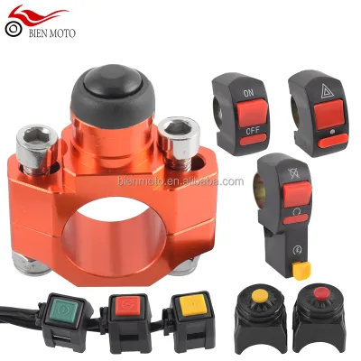 2021 Other Used Motorcycle Parts Aluminium CNC 4 Wire Handlebar Start Waterproof Switches Motorcycles Accessories Universal