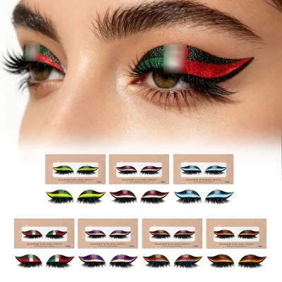 Wholesale Daily Portable Comfortable Glitter Eyeshadow Eyeliner Lash Patches