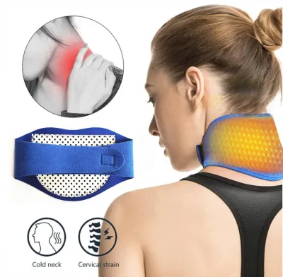 Magnetic Tourmaline Neck Brace Self-Heating Thermal Neck Support Adjustable Therapy Brace for Pain Relief and Muscle Relaxation