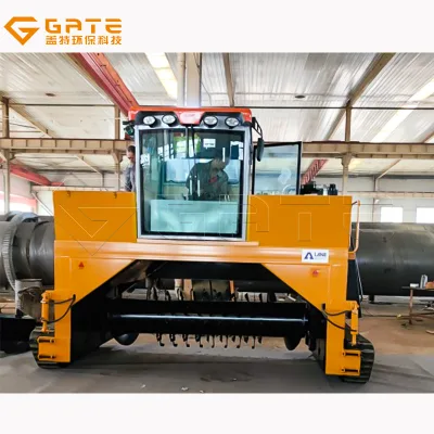 GATE 600-12000 M3/H Compost Turner Price Mquina De Compost Industrial Mesin Granulator Circle Compost Turner Machine