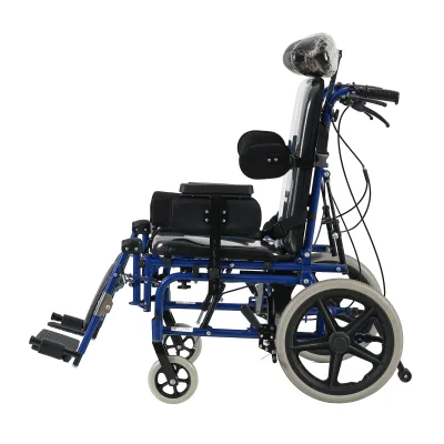 Rehabilitation Equipment Manual Wheelchair Designed for Fracture Protection and Long Term Patient Recovery
