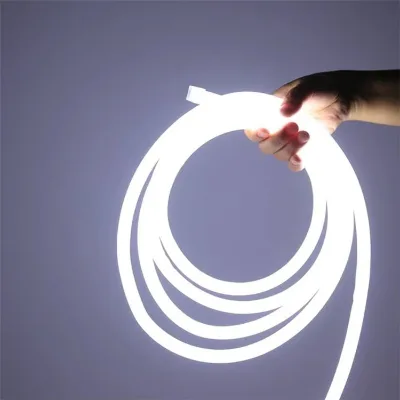 360° Luminous Circular LED Silicone Neon Strip Flexible Modeling Light IP67 Rating 24V Input